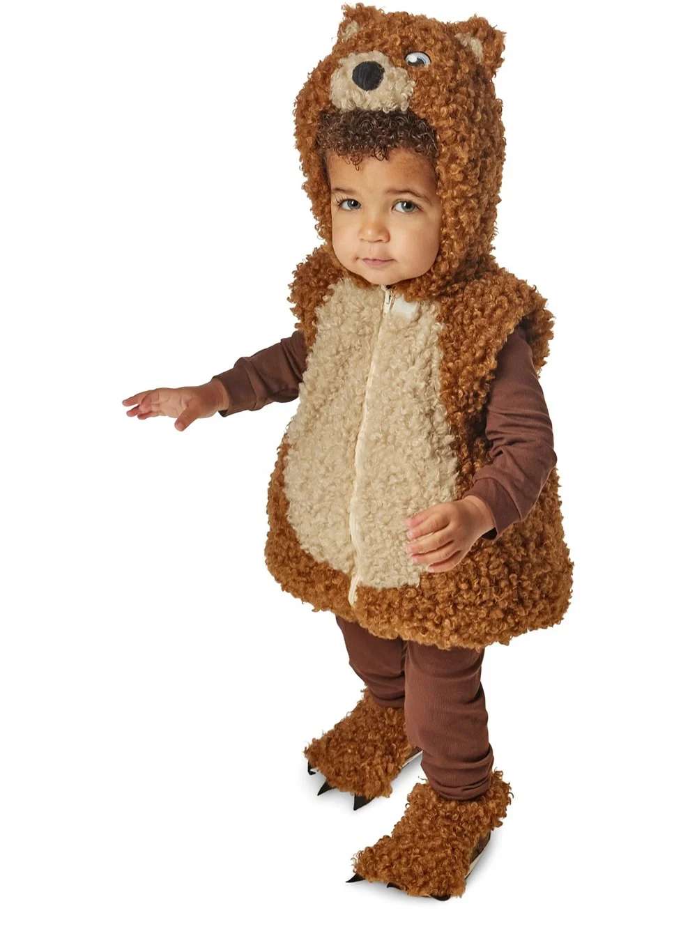 New GOING WILD Infant Brown Bear Bubble Costume 2PC (24M)